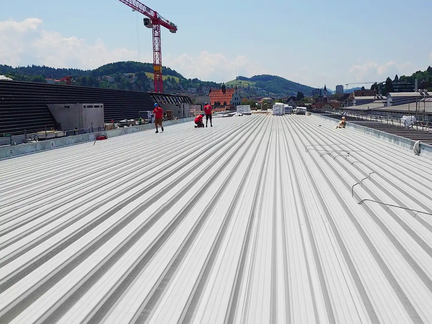 Dach für die Olma Halle in St.Gallen, Hofstetter Metallbau AG Dach für die Olma Halle in St.Gallen, Hofstetter Metallbau AG